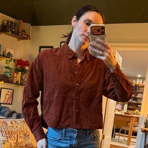 Madewell corduroy crop top